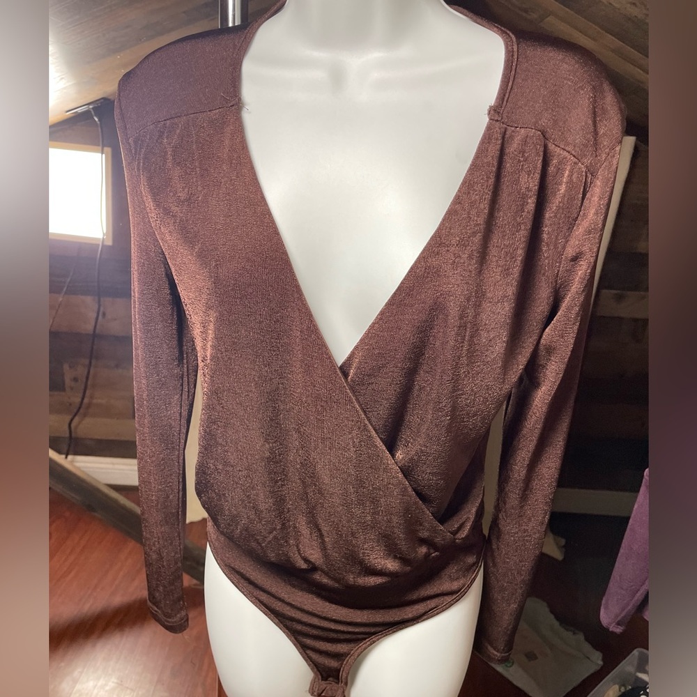 Long sleeve bodysuit.